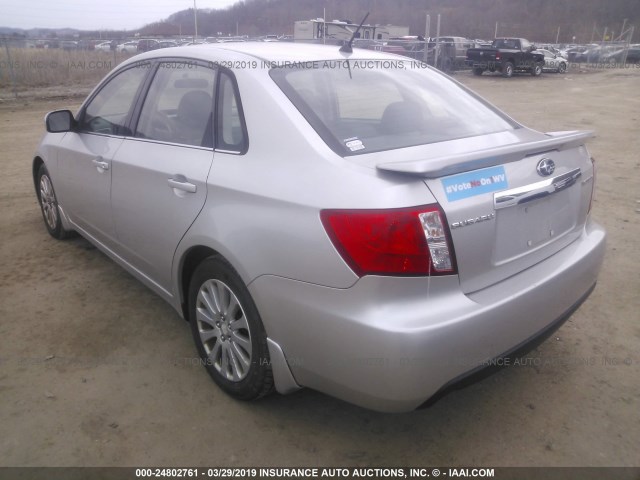 JF1GE60609H511476 - 2009 SUBARU IMPREZA 2.5I PREMIUM SILVER photo 3