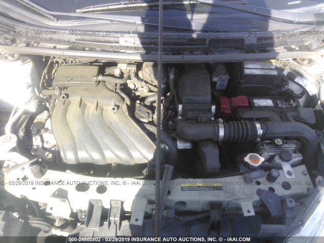 3N1CE2CP0FL399087 - 2015 NISSAN VERSA NOTE S/S PLUS/SV/SL/SR WHITE photo 10