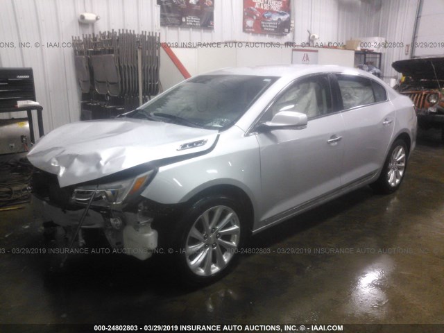 1G4GB5G35FF238059 - 2015 BUICK LACROSSE SILVER photo 2