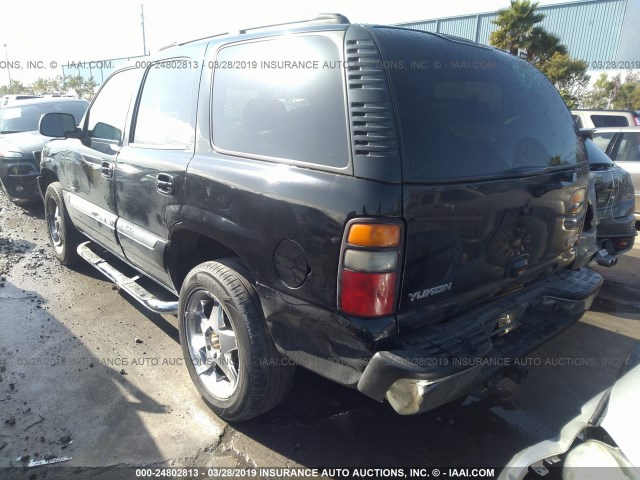 1GKEC13V45R184960 - 2005 GMC YUKON BLACK photo 3