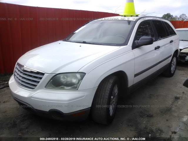 2C4GM48L55R484348 - 2005 CHRYSLER PACIFICA WHITE photo 2