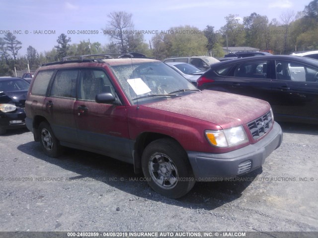 JF1SF6355XH722941 - 1999 SUBARU FORESTER L BURGUNDY photo 1