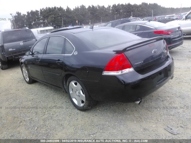 2G1WD58C869303545 - 2006 CHEVROLET IMPALA SUPER SPORT BLACK photo 3