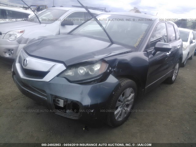 5J8TB2H26BA004562 - 2011 ACURA RDX GRAY photo 2