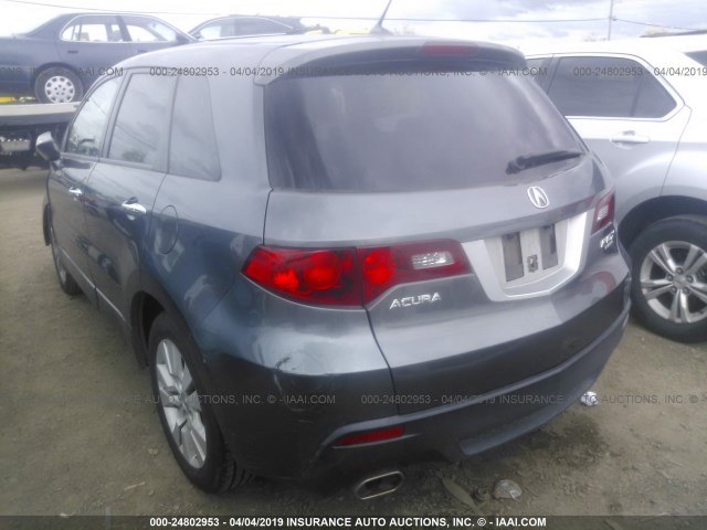 5J8TB2H26BA004562 - 2011 ACURA RDX GRAY photo 3