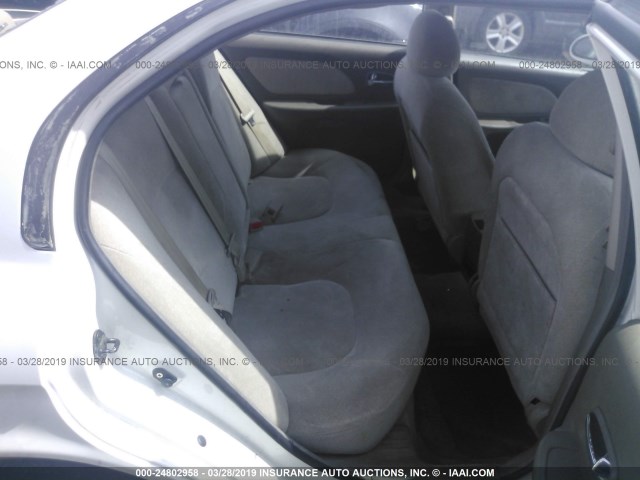 KMHWF25H73A754042 - 2003 HYUNDAI SONATA GL WHITE photo 8