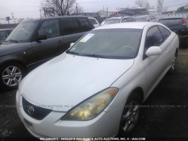 4T1CE38P44U807150 - 2004 TOYOTA CAMRY SOLARA SE/SLE WHITE photo 2