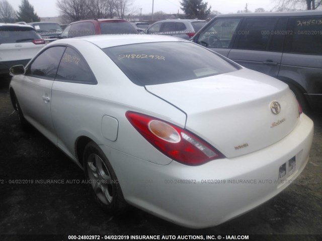 4T1CE38P44U807150 - 2004 TOYOTA CAMRY SOLARA SE/SLE WHITE photo 3