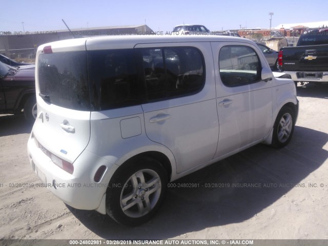 JN8AZ2KR5ET352356 - 2014 NISSAN CUBE S/SL WHITE photo 4