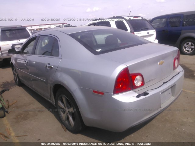 1G1ZC5EU2CF312824 - 2012 CHEVROLET MALIBU 1LT 银色 照片 3