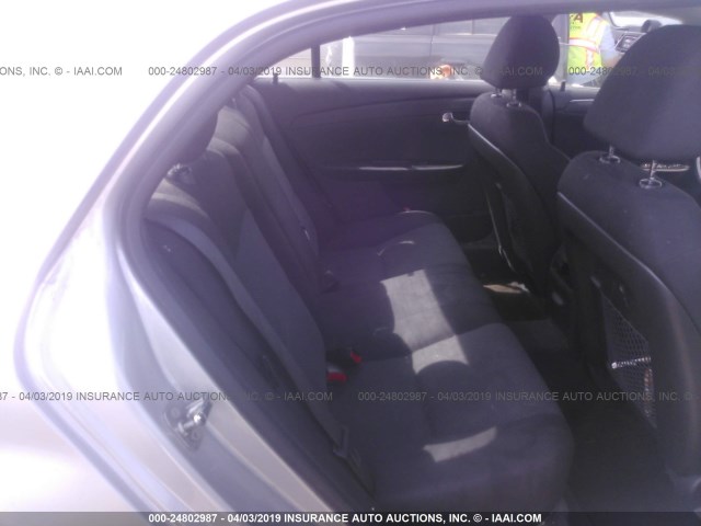 1G1ZC5EU2CF312824 - 2012 CHEVROLET MALIBU 1LT 银色 照片 8