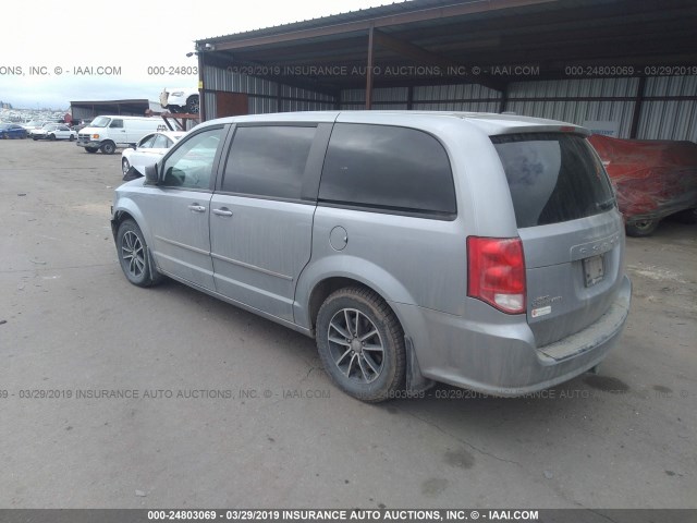 2C4RDGBG1FR509107 - 2015 DODGE GRAND CARAVAN SE SILVER photo 3