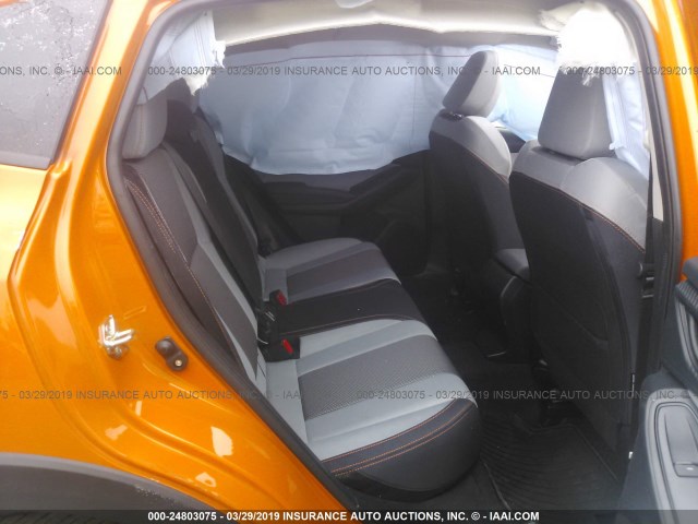 JF2GTAEC1KH203659 - 2019 SUBARU CROSSTREK PREMIUM ORANGE photo 8