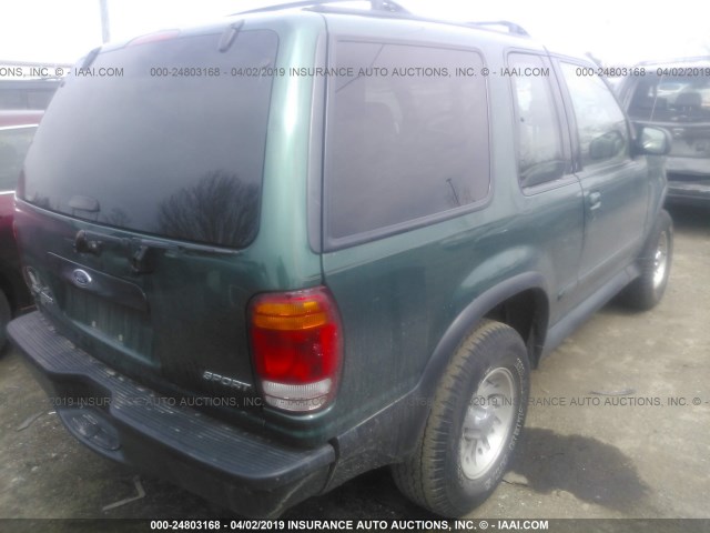 1FMYU60XXYUA29898 - 2000 FORD EXPLORER SPORT GREEN photo 4