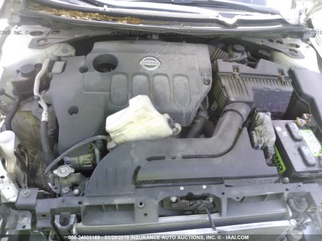 1N4AL21E89N414506 - 2009 NISSAN ALTIMA 2.5/2.5S თეთრი ფოტო 10