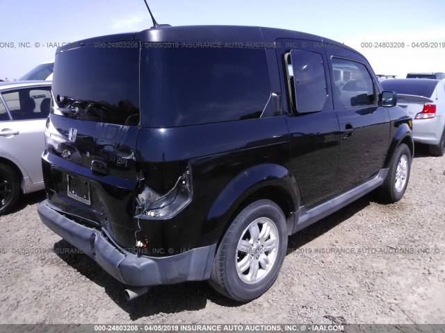 5J6YH18708L005304 - 2008 HONDA ELEMENT EX BLACK photo 4