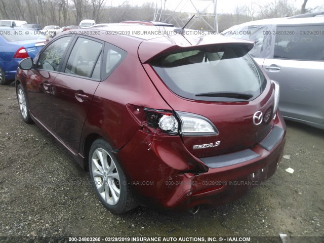 JM1BL1M50B1371216 - 2011 MAZDA 3 S RED photo 3