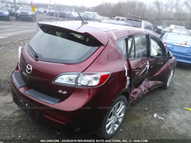 JM1BL1M50B1371216 - 2011 MAZDA 3 S RED photo 4