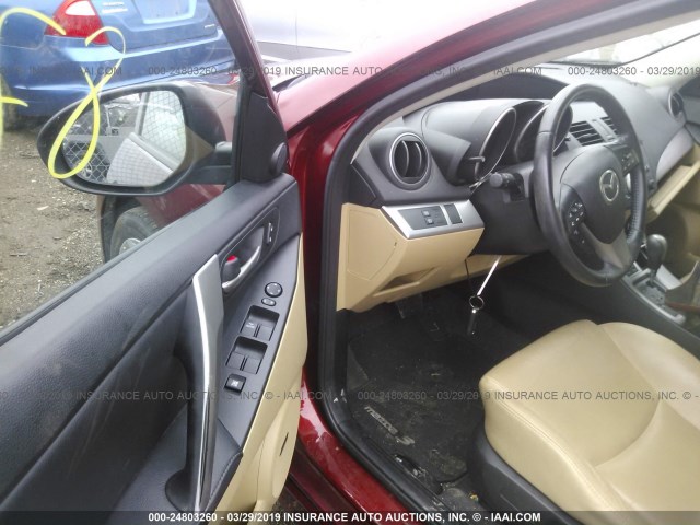 JM1BL1M50B1371216 - 2011 MAZDA 3 S RED photo 5