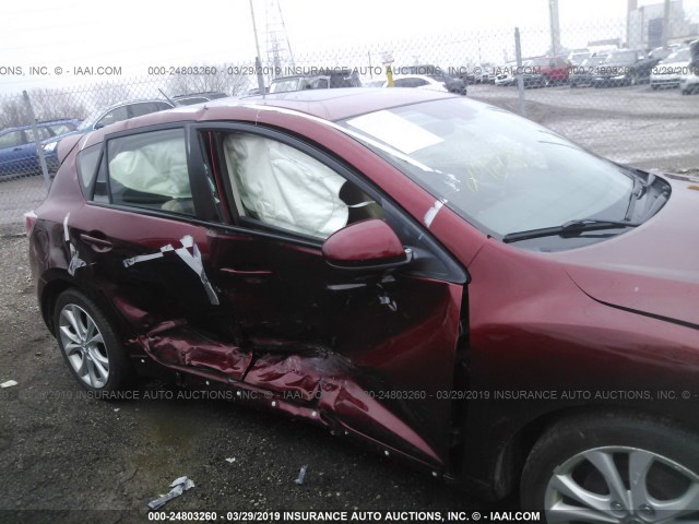 JM1BL1M50B1371216 - 2011 MAZDA 3 S RED photo 6