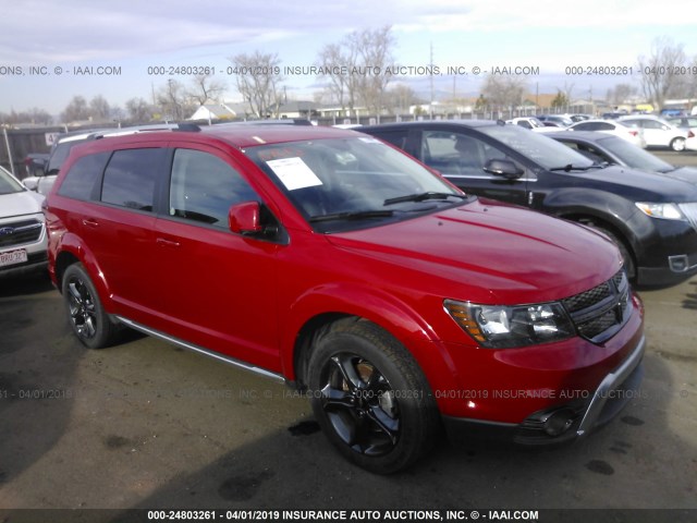 3C4PDDGG4JT449408 - 2018 DODGE JOURNEY CROSSROAD RED photo 1