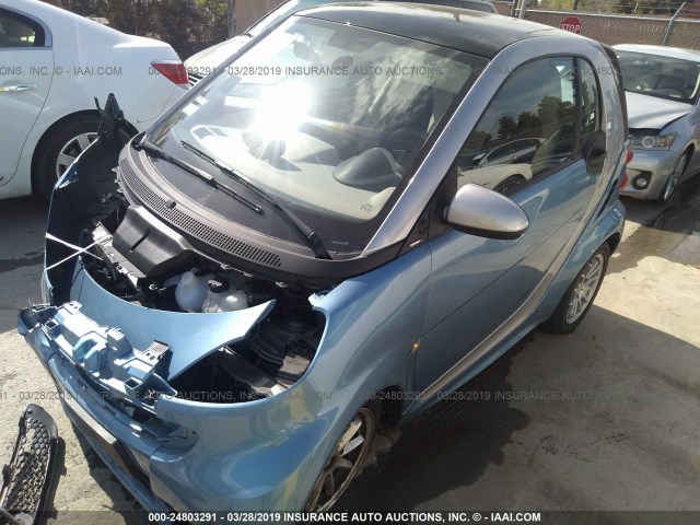 WMEEJ3BA2DK584259 - 2013 SMART FORTWO PURE/PASSION BLUE photo 2