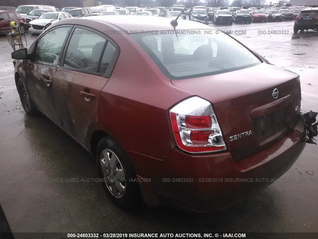 3N1AB61E17L705014 - 2007 NISSAN SENTRA 2.0/2.0S/2.0SL MAROON photo 3