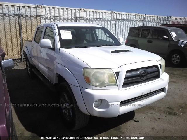 5TEJU62N16Z159641 - 2006 TOYOTA TACOMA DOUBLE CAB PRERUNNER WHITE photo 1