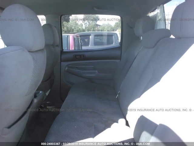 5TEJU62N16Z159641 - 2006 TOYOTA TACOMA DOUBLE CAB PRERUNNER WHITE photo 8