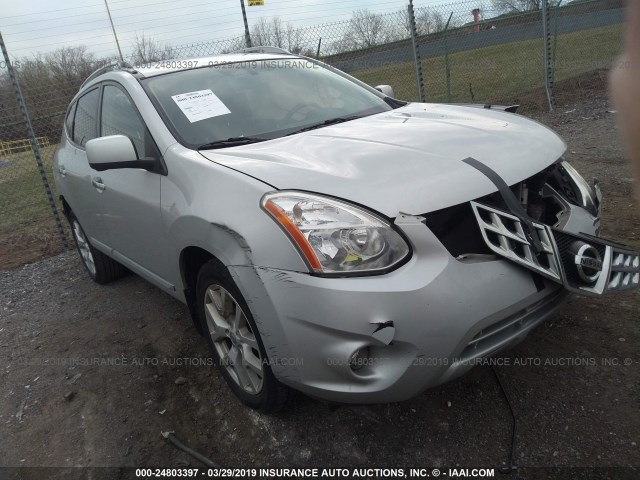 JN8AS5MV4DW107948 - 2013 NISSAN ROGUE S/SV SILVER photo 1