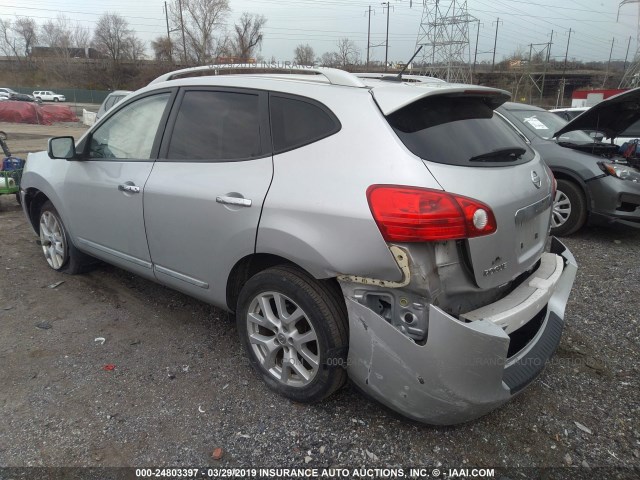 JN8AS5MV4DW107948 - 2013 NISSAN ROGUE S/SV SILVER photo 3