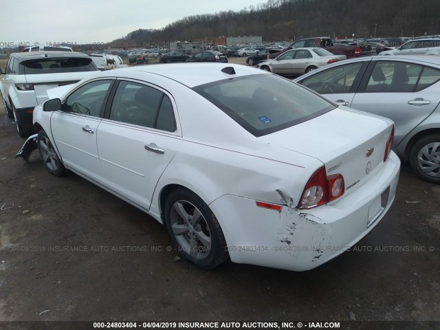 1G1ZC5E00CF211231 - 2012 CHEVROLET MALIBU 1LT WHITE photo 3