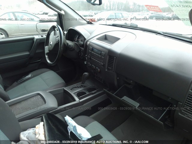 1N6AA07B57N208863 - 2007 NISSAN TITAN XE/SE/LE GRAY photo 5