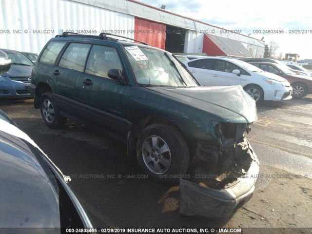 JF1SF6355WH712697 - 1998 SUBARU FORESTER L GREEN photo 1