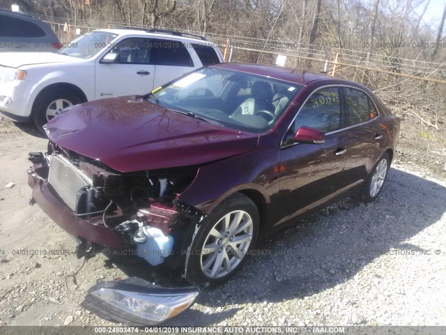 1G11F5SL0FF229154 - 2015 CHEVROLET MALIBU LTZ RED photo 2