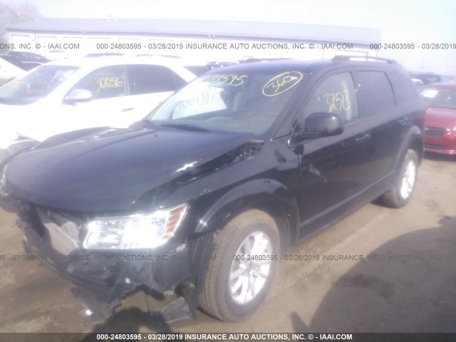 3C4PDDBG0HT574214 - 2017 DODGE JOURNEY SXT BLACK photo 2