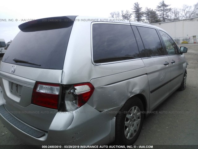 5FNRL38257B084141 - 2007 HONDA ODYSSEY LX SILVER photo 4