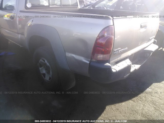 5TENX62N55Z009023 - 2005 TOYOTA TACOMA PRERUNNER TAN photo 6