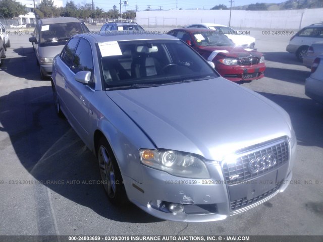 WAUAF78E48A078103 - 2008 AUDI A4 2.0T SILVER photo 1