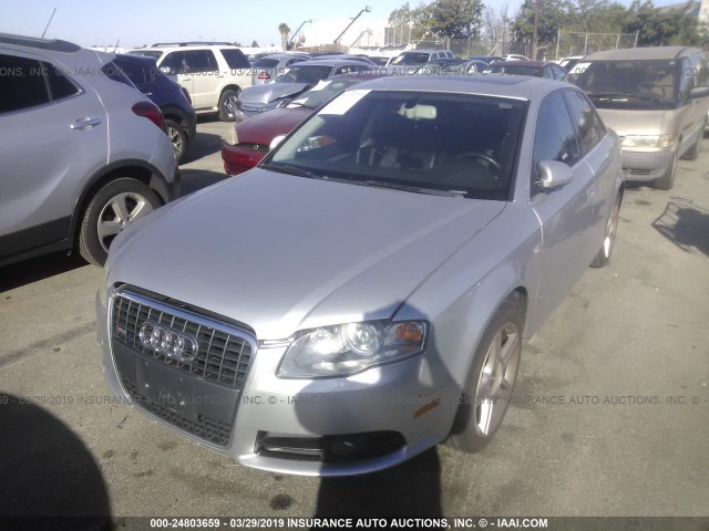 WAUAF78E48A078103 - 2008 AUDI A4 2.0T SILVER photo 2