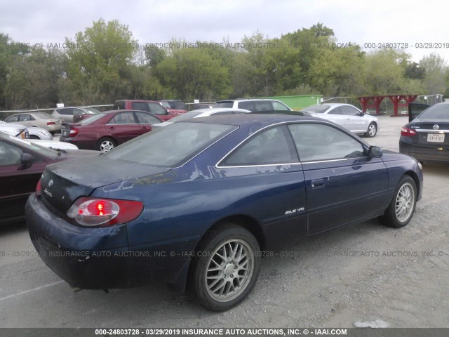 2T1CF22P32C578085 - 2002 TOYOTA CAMRY SOLARA SE/SLE BLUE photo 4