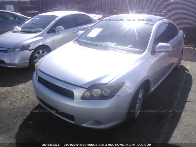 JTKDE167880253469 - 2008 TOYOTA SCION TC SILVER photo 2