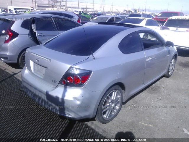 JTKDE167880253469 - 2008 TOYOTA SCION TC SILVER photo 4