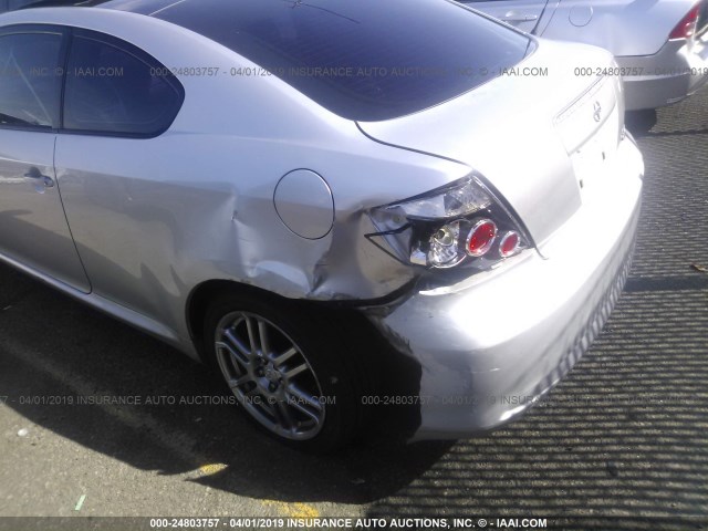 JTKDE167880253469 - 2008 TOYOTA SCION TC SILVER photo 6