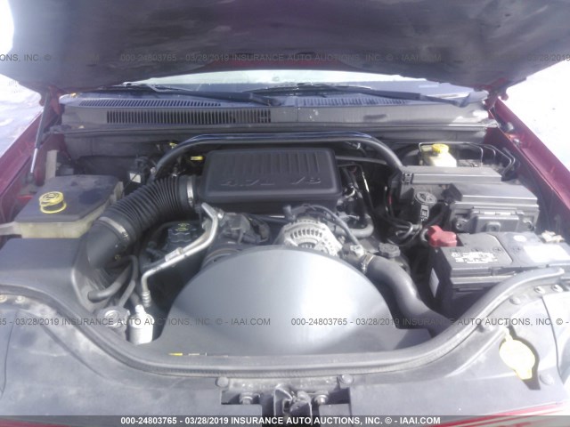 1J4HS48N45C561662 - 2005 JEEP GRAND CHEROKEE LAREDO/COLUMBIA/FREEDOM 红色 照片 10
