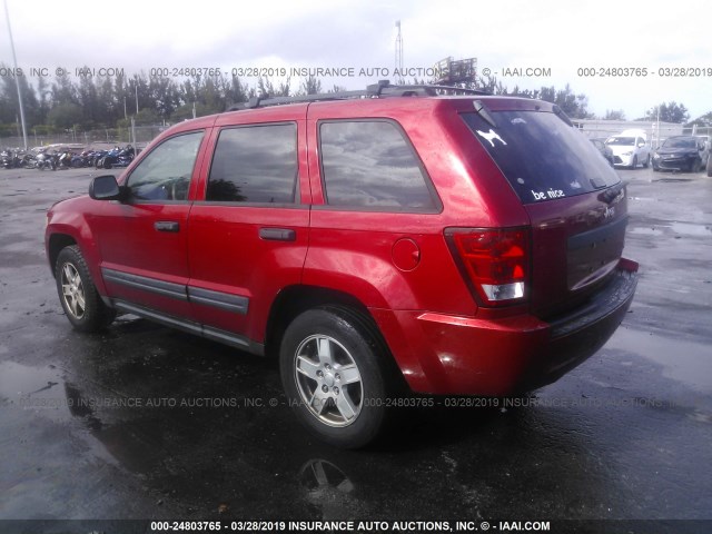 1J4HS48N45C561662 - 2005 JEEP GRAND CHEROKEE LAREDO/COLUMBIA/FREEDOM 红色 照片 3