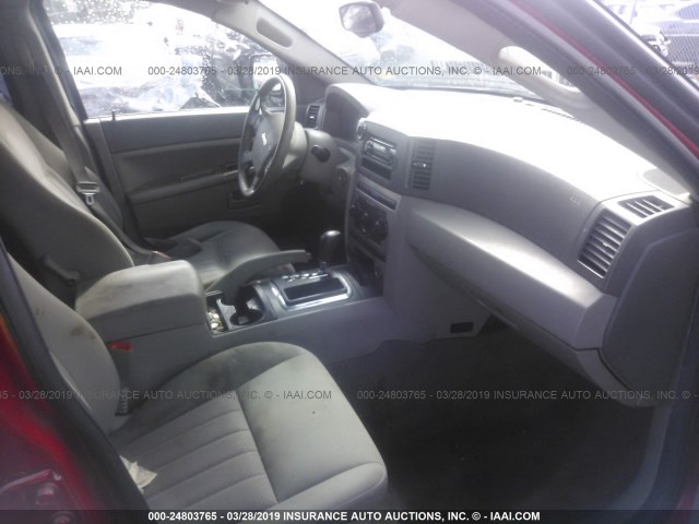 1J4HS48N45C561662 - 2005 JEEP GRAND CHEROKEE LAREDO/COLUMBIA/FREEDOM 红色 照片 5