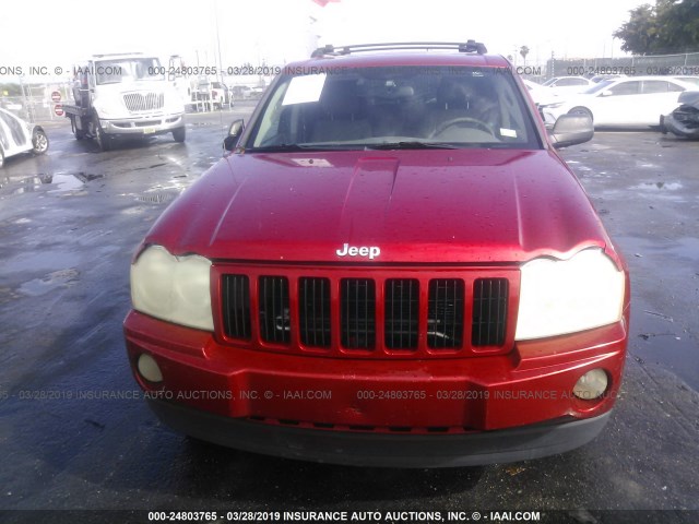 1J4HS48N45C561662 - 2005 JEEP GRAND CHEROKEE LAREDO/COLUMBIA/FREEDOM 红色 照片 6