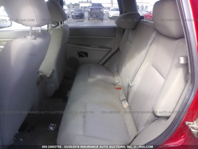 1J4HS48N45C561662 - 2005 JEEP GRAND CHEROKEE LAREDO/COLUMBIA/FREEDOM 红色 照片 8