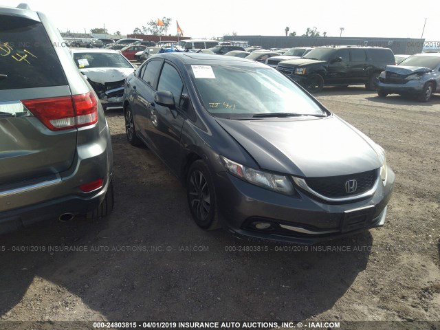 19XFB2F94DE201497 - 2013 HONDA CIVIC EXL GRAY photo 1